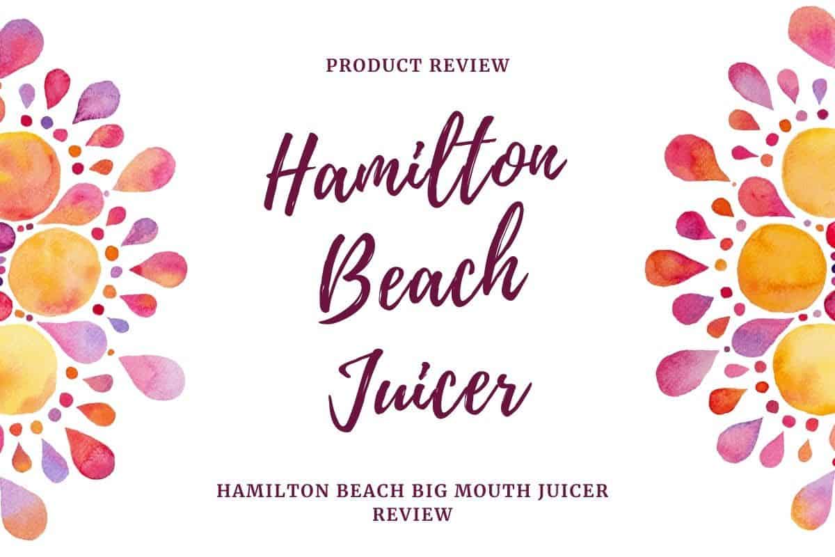Hamilton Beach Juicer Reviews Best Affordable Juicer 2020