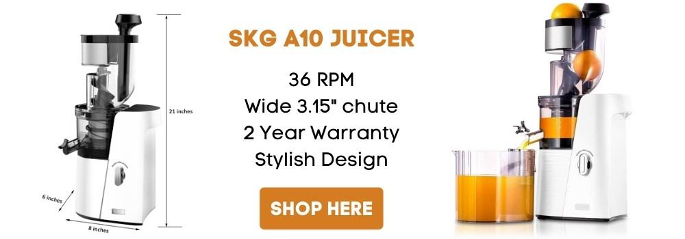 skg wide chute slow masticating juicer extractor