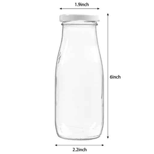 glass juice bottles with lids